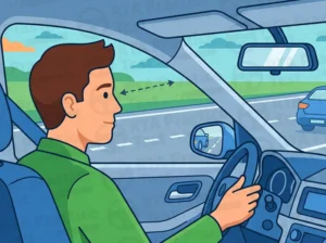 Check mirrors and blind spots