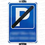 Parking area ends