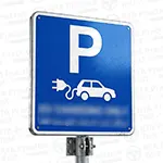 Parking reserved for electric vehicles charging