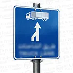Dedicated truck lane