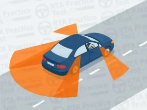 What is a vehicle's blind spot?