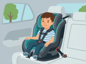 Children should travel using:
