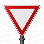 Give priority to traffic on the main road