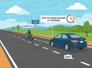 Why should you allow extra space when following a motorcycle?