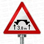Overhead height restriction ahead