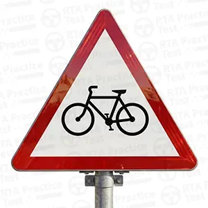 Cyclists crossing