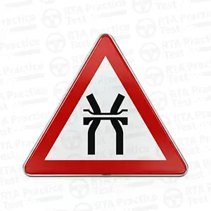 Narrow bridge ahead