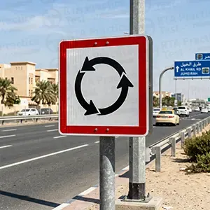 Roundabout ahead
