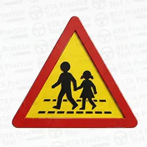 School crossing ahead