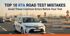Read more about the article Top 10 Mistakes That Make You Fail the RTA Road Test